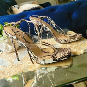 Public Desire strapped print pattern heels